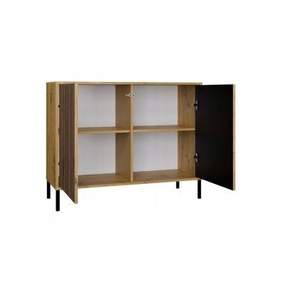 2. KAMARO 2D SLIM ARTISAN Kommode/SCHWARZ