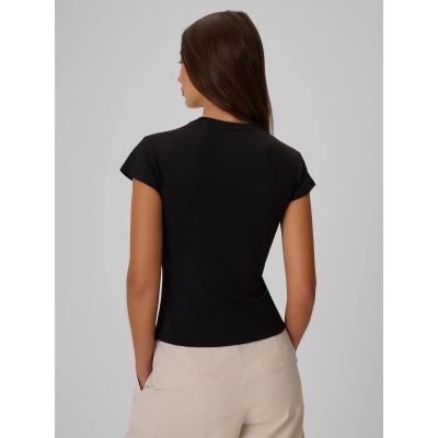 2. Damen-T-Shirt, schmal geschnitten, einfarbig, Größe 4F 4FRSS26TTSHF4520-20S