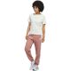 6. adidas Damen-T-Shirt mit kursivem Schriftzug-Grafikmuster, Weiß, KQ6404