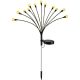 2. Solarlampe „Tanzt im Wind“ – Weiße Kugeln, 12 LEDs, 72 cm, Warmweiß