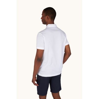 Paul&Shark Herren-Polohemd aus Baumwolle, Weiß, 99311001-10