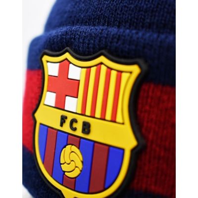 2. FC Barcelona Wintermütze Mütze Escudo FCB 5004GEMN