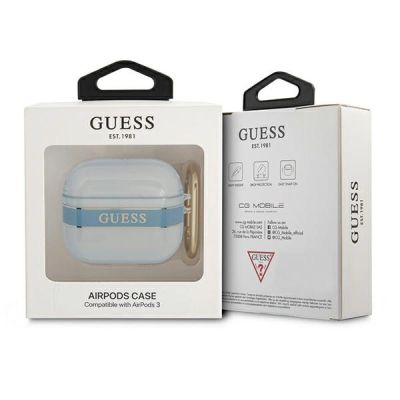 3. Guess GUA3HHTSB AirPods 3 Abdeckung Blau/Blau Strap Collection