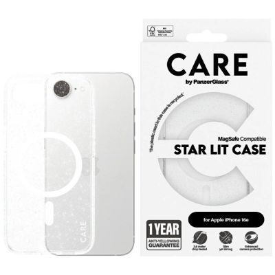 CARE by PanzerGlass Flagship Urban Combat StarLight White MagSafe iPhone 16e Hülle - Durchsichtig