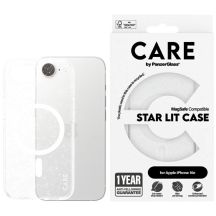 CARE by PanzerGlass Flagship Urban Combat StarLight White MagSafe iPhone 16e Hülle - Durchsichtig