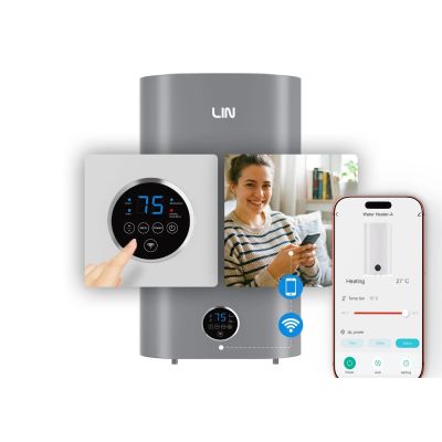 3. Elektroboiler LIN LIFVD1SMGY 100L UNIVERSAL grau WLAN