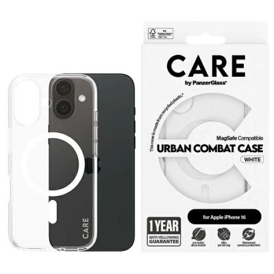 CARE by PanzerGlass Flagship Case iPhone 16 6,1" weiß/weiß MagSafe 1337