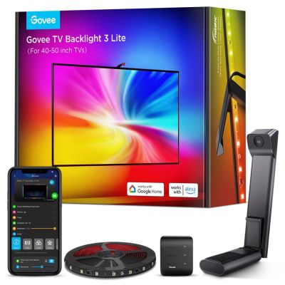 2. Govee H6097 TV-Hintergrundbeleuchtung 3 Lite | LED-Streifen | Hintergrundbeleuchtung für 40-50 Zoll Fernseher, RGBICW, WLAN + Bluetooth