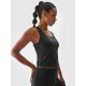 4. Schnelltrocknendes Trainingsoberteil für Damen 4F 4FWAW24TFSLF422-20S