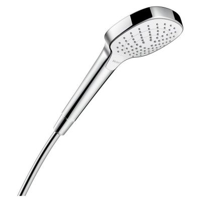 7. Hansgrohe Croma Select E Handbrause Chrom, Weiß