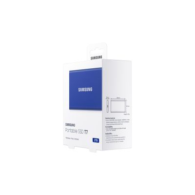 3. Samsung SSD T7 Portable 2 TB MU-PC2T0H/WW Blau