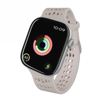Decoded Silicone Ares O Band für Apple Watch 40/41/42 mm – Beige