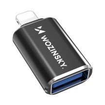 Wozinsky WALA-01 Lightning auf USB-A OTG Adapter - Schwarz