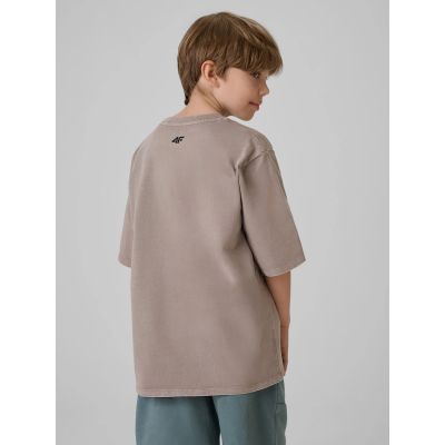 2. Locker geschnittenes Jungen-T-Shirt mit Aufdruck 4F 4FJRSS26TTSHM4279-25S