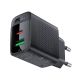 2. Acefast A78 GaN USB-A / USB-C PD 20W Netzwerkladegerät - Schwarz