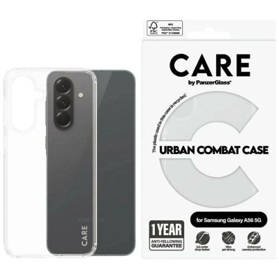 CARE by PanzerGlass Flagship Urban Combat Case für Samsung Galaxy A56 5G - Transparent