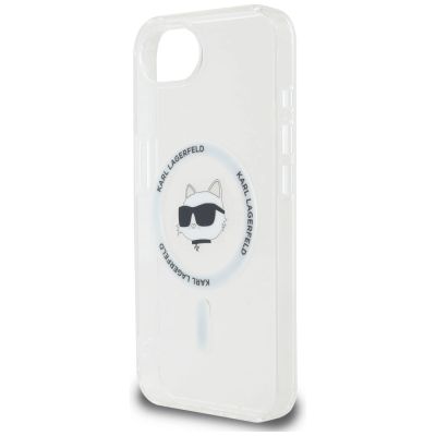 6. Karl Lagerfeld IML Metal Choupette Head MagSafe iPhone 16e Hülle - Weiß
