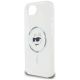 6. Karl Lagerfeld IML Metal Choupette Head MagSafe iPhone 16e Hülle - Weiß