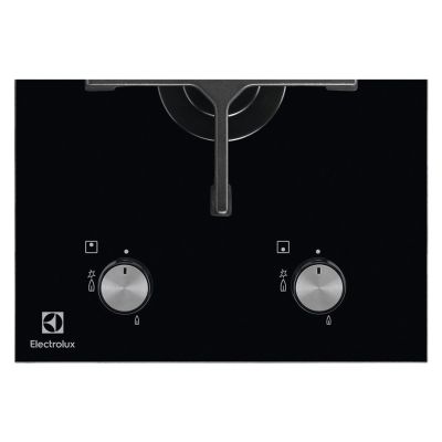 4. Electrolux EGC3322NVK Kochfeld Schwarz Einbau-Gas 2 Kochzonen