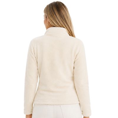 3. Damen-Fleecejacke Geographical Norway TICARINA OFF WHITE DB LADY 0124 (WZ8084F/GN-OFF WHITE)