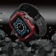 6. Schutzarmband für Apple Watch 38/40/41 mm Panzergehäuse-Armband - Schwarz, Rot