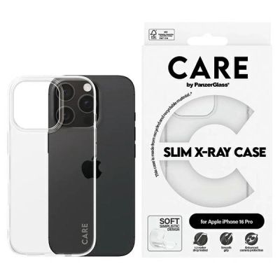 CARE by PanzerGlass X-Ray Soft Basic Case iPhone 16 Pro 6,3" transparent 1442