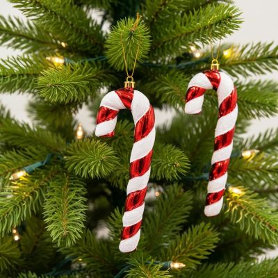 5. SICHERER KUNSTSTOFFKUGELMATRIX 2 STÜCK Glimmerzucker-Bonbonkerzen