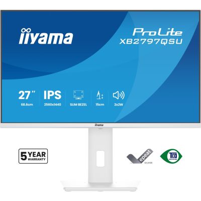 2. iiyama ProLite XB2797QSU-W1 Computermonitor 68,6 cm (27") 2560 x 1440 px Quad HD LED Weiß
