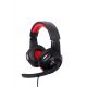 4. GEMBIRD GAMING 5.1 USB SURROUND KOPFHÖRER SCHWARZ/ROT, MIKROFON, LAUTSTÄRKEREGLER
