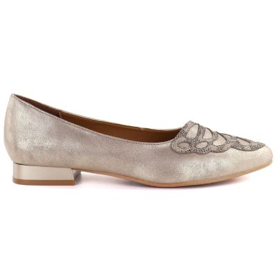 2. Goldene Damenschuhe M.Daszyński SA201A-2