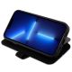 5. Tasche BMW BMBKP14L22RVSK iPhone 14 Pro 6.1" schwarz/schwarz Büchertasche Leder Stamp Blue Lines