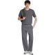 6. adidas Herren-T-Shirt mit Camouflage-Motiv, kleinem Logo und Stickerei, grau, KC7159