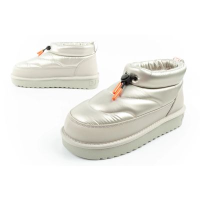 17. D.Franklin Damen Schneestiefel Winter Modische Isolierte Stiefeletten Silber