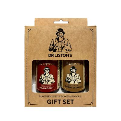 Dr. Listons Drum Care Geschenkset DR-GS-DRCC – Reinigungsset für Schlagzeug und Becken, 2 × 150 ml