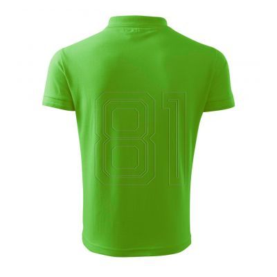 5. Malfini Pique Polo Free M MLI-F0392 grünes Apfel-Poloshirt