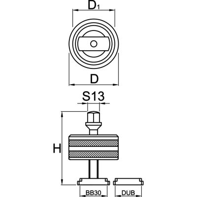 2. UNIOR Tretlagerwerkzeug BB30 & DUB 1625/2