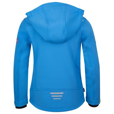 2. TrollKids Kinder Trollfjord Jacke mittelblau/grün wasserdicht blau (161-106)