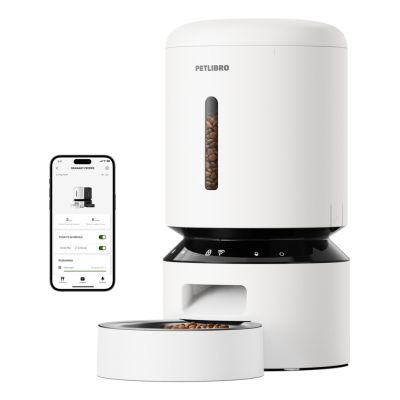 2. Petlibro Granary Smart Futter- und Wasserspender für Hunde oder Katzen, Weißer automatischer Futterautomat für Haustiere
