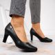 8. Schwarze Pumps mit Blockabsatz W Sergio Leone