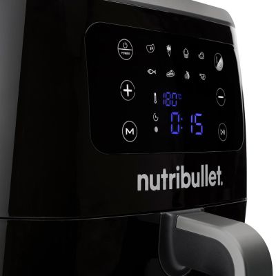 4. NutriBullet XXL Digitale Heißluftfritteuse, 7 Liter, 1800 W, Schwarz