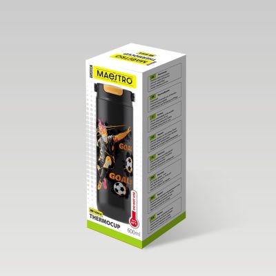 6. Thermobecher für Kinder 600 ml „FOOTBALL“ MR-1644-A-NEW MAESTRO