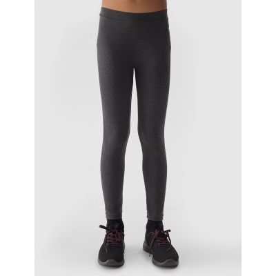 Elastische Baumwollleggings für Mädchen 4F Junior