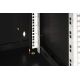 8. Digitus Unique 19" 7U 600x600 Wand-Netzwerkschrank, Glastür, schwarz, ungeteilt, montiert, 100 kg