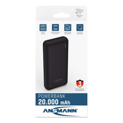 12. Ansmann PB212 Lithium-Polymer-Akku (LiPo) 20000 mAh Schwarz