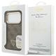 8. Guess 4G PU Dreieck-Logo & Standkamera Magsafe Hülle für iPhone 17 Pro - Braun