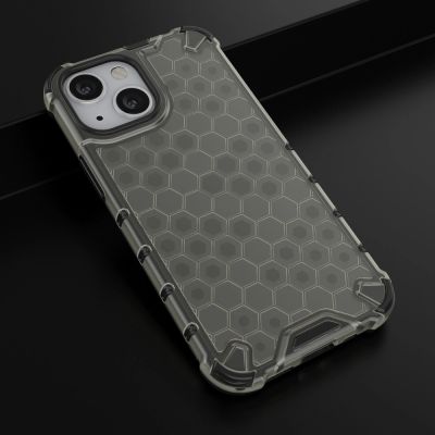 14. Honeycomb Handyhülle Schutzhülle mit TPU Rahmen für iPhone 13 mini schwarz