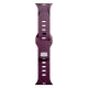 5. 3mk Silikon- Watch für Apple Watch 42 / 44 / 45 / 49 mm – Burgunderrot