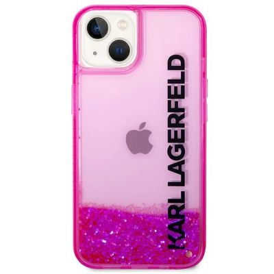 3. Karl Lagerfeld Liquid Glitter Elong Case für iPhone 14 Plus – Pink