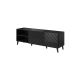 2. ABETO TV-Schrank 150x42x52 schwarz/glänzend schwarz