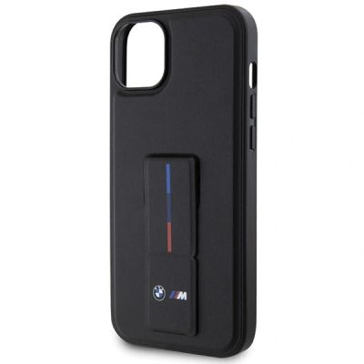 6. BMW Grip Stand Hot Stamp Hülle für iPhone 14 / 15 / 13 - Schwarz